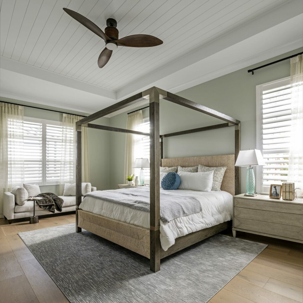 A minimal spring inspired bedroom design
